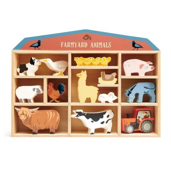 farmyard animal set tenderleaf | Bambino Eco Toys farmyard animal set tenderleaf