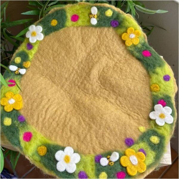 spring playmat pictured with fairies