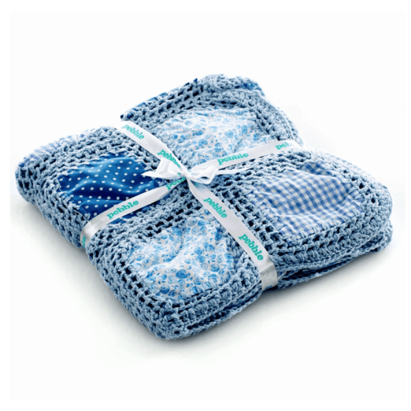 pebble blue crochet handmade | Bambino Eco Toys pebble blue crochet handmade