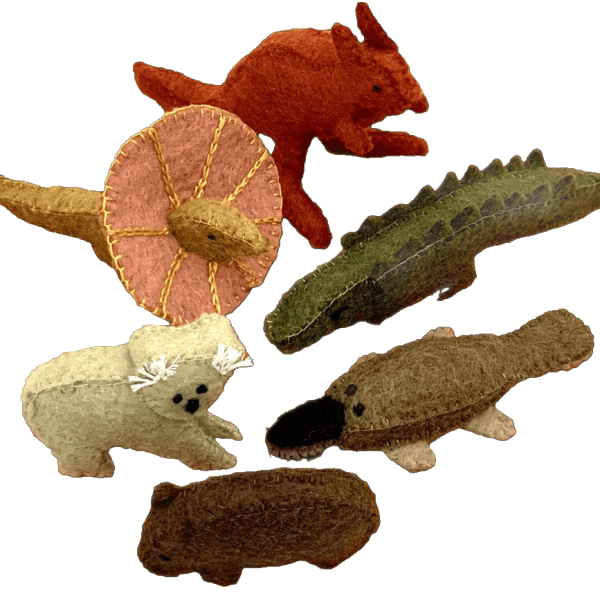 felt set of 6 aussie animals coa | Bambino Eco Toys Aussie_Animal_Set__coa