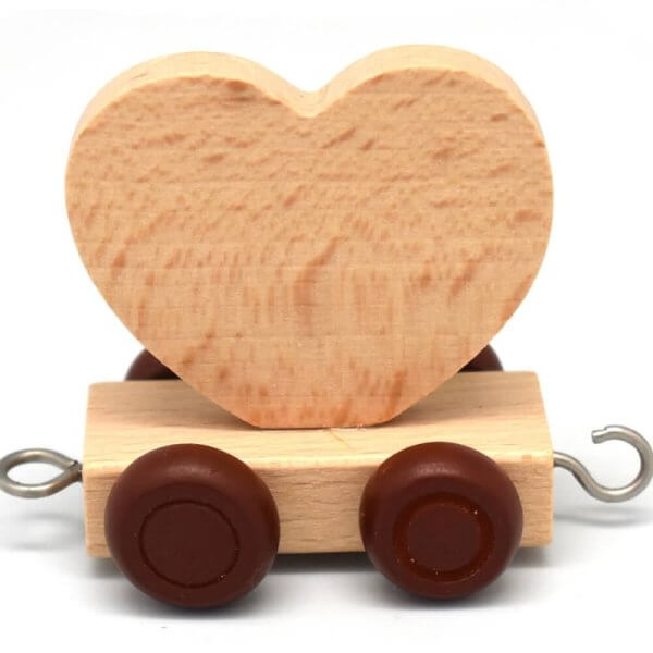 Heart train letter | Bambino Eco Toys Heart train letter