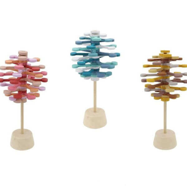 Wooden fidget lollipop toy