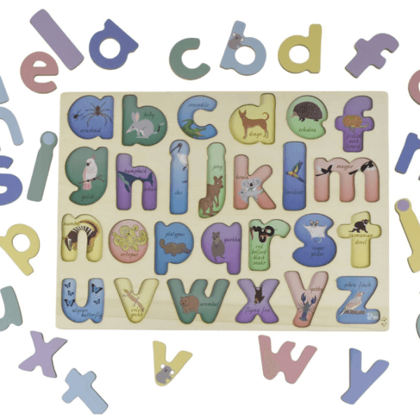 Australian animal lowercase alphabet puzzle