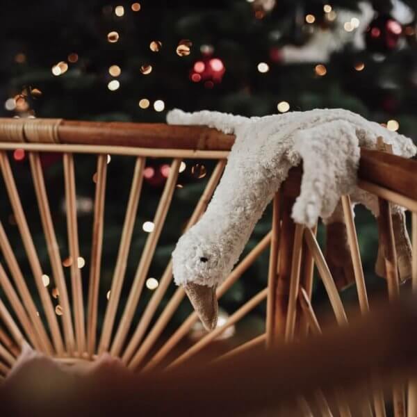 Senger Cuddly Animal white goose with heat pack | Bambino Eco Toys Senger Cuddly Animal white goose with heat pack