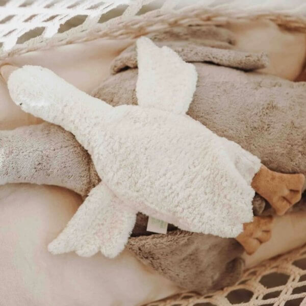 Senger Cuddly Animal white goose with heat pack | Bambino Eco Toys Senger Cuddly Animal white goose with heat pack
