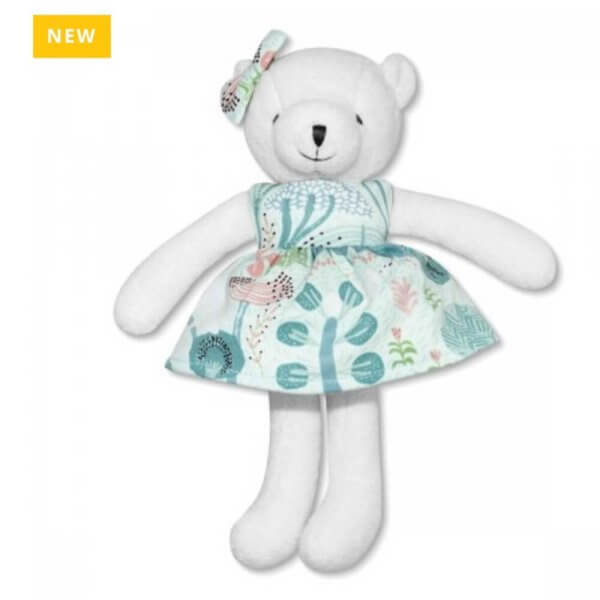 Minty organic soft toy bear