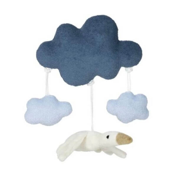 Senger Naturwelt Sunset Blue Goose Mobile for crib | Bambino Eco Toys Senger Naturwelt Sunset Blue Goose Mobile for crib