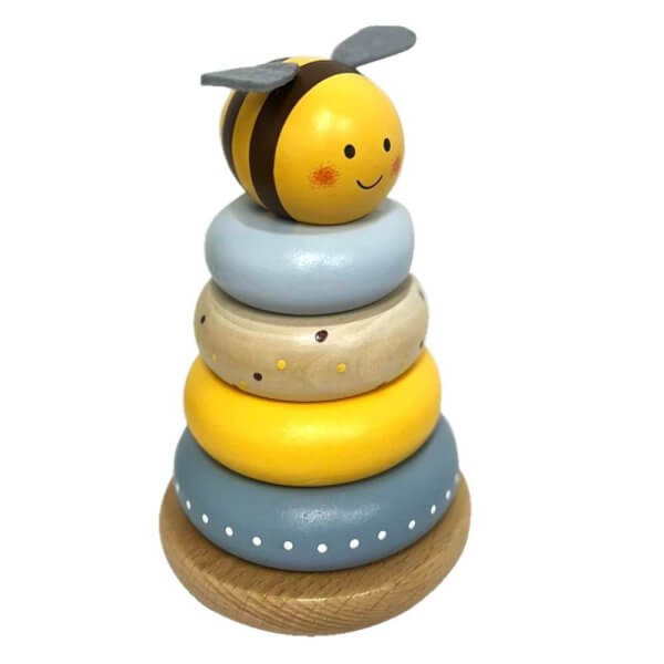 Quality wooden stacking toy bee