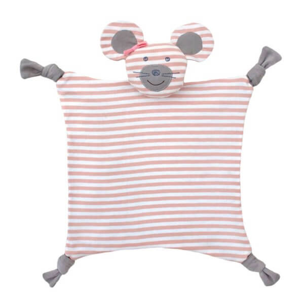 Apple park farm buddies pink mouse blankie | Bambino Eco Toys Apple park farm buddies pink mouse blankie
