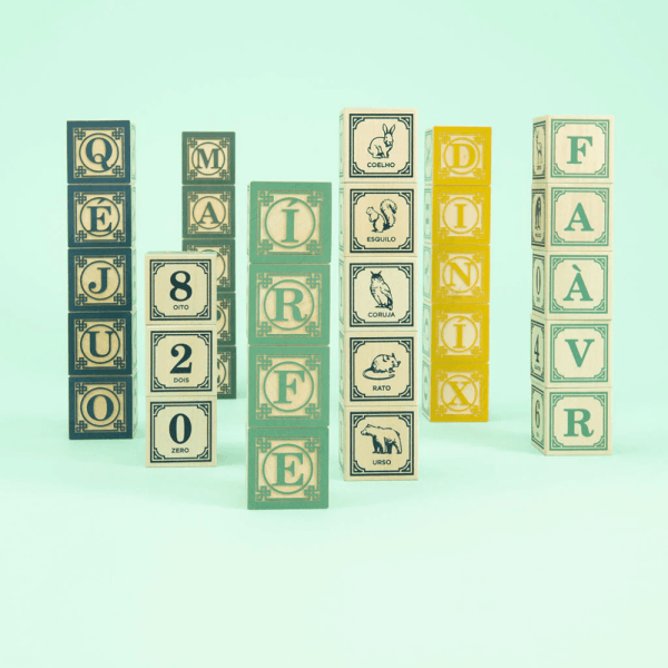 Uncle goose Portuguese language blocks | Bambino Eco Toys Uncle goose Portuguese language blocks
