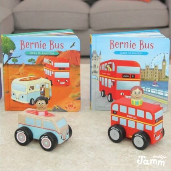 Indigo Jamm Colin the Campervan And book | Bambino Eco Toys Indigo Jamm Colin the Campervan And book