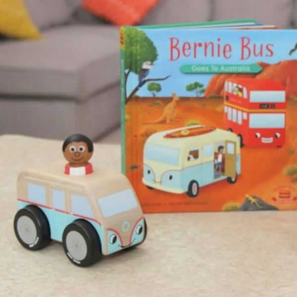 Indigo Jamm Colin the Campervan And book | Bambino Eco Toys Indigo Jamm Colin the Campervan And book