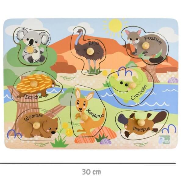 Aussie animal wooden puzzle | Bambino Eco Toys Aussie animal wooden puzzle