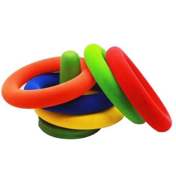 Rubbabu ring toss natural rubber game
