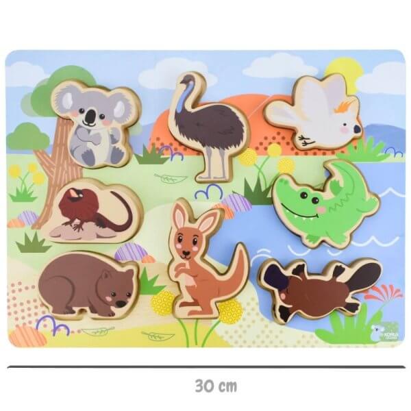Aussie animal wooden puzzle | Bambino Eco Toys Aussie animal wooden puzzle