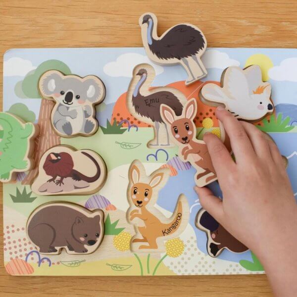 Aussie animal wooden puzzle | Bambino Eco Toys Aussie animal wooden puzzle