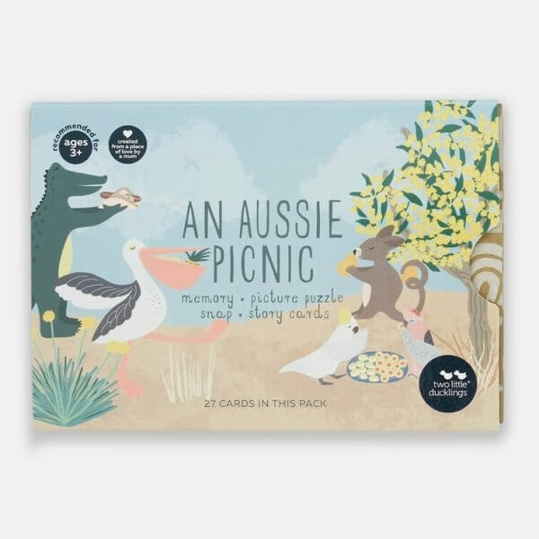 An aussie picnic flash cards memory snap game Made in Australia | Bambino Eco Toys An aussie picnic flash cards memory snap game Made in Australia