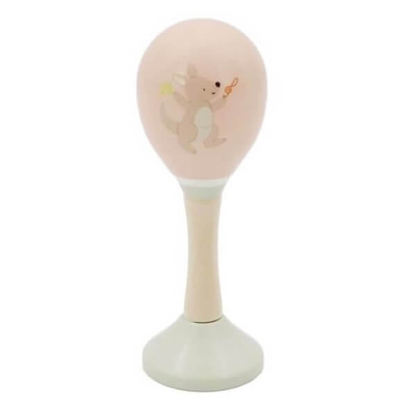 Koala and kangaroo wooden maraca | Bambino Eco Toys Koala and kangaroo wooden maraca