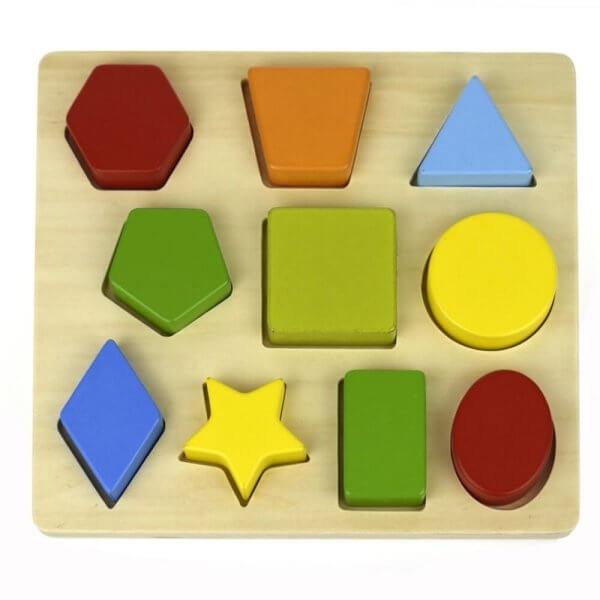 Shapes puzzle wooden