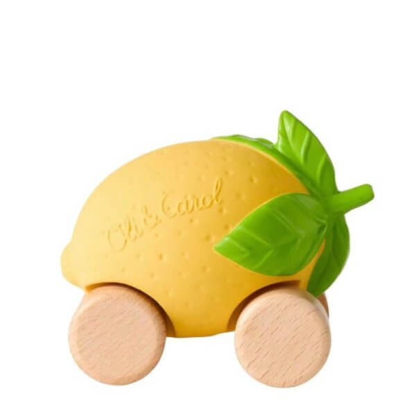 Oli and Carol Lou the natural rubber lemon car