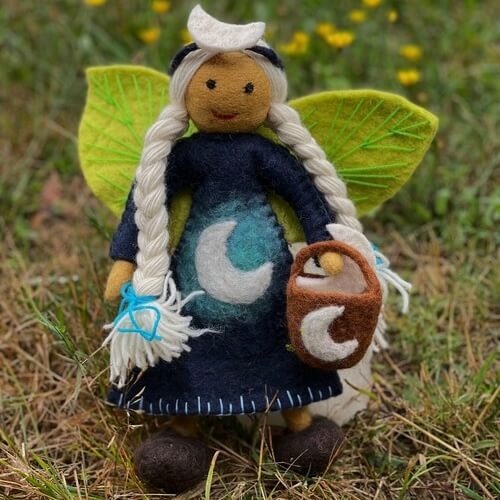 Luna fairy of the forest felt
