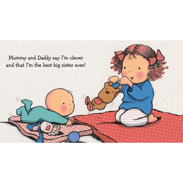 I am a Big Sister Board Book | Bambino Eco Toys I am a Big Sister Board Book