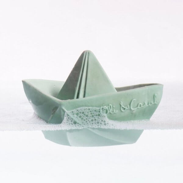 Oli and Carol Origami rubber bath toy | Bambino Eco Toys Oli and Carol Origami rubber bath toy