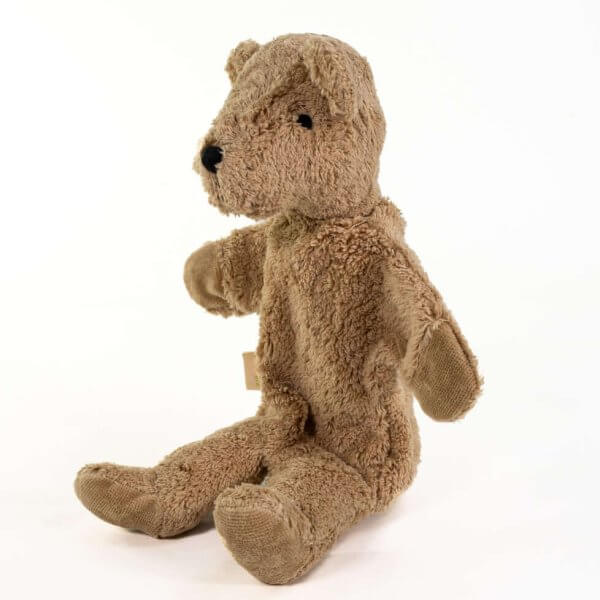Senger natural organic beige bear hand puppet 33cm | Bambino Eco Toys Senger natural organic beige bear hand puppet 33cm