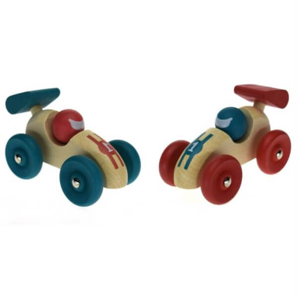 Racing car - red and blue green
