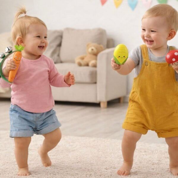 30c veggie wooden musical set | Bambino Eco Toys 30c veggie wooden musical set