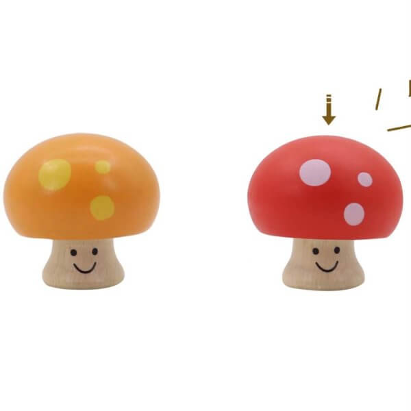 Squeaky mushroom toadstools