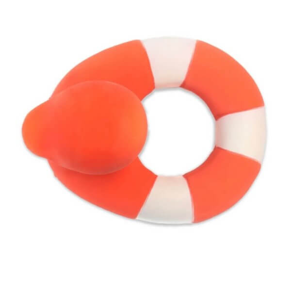 Oli and carol rubber duck red bath toy teether natural toys | Bambino Eco Toys Oli and carol rubber duck red bath toy teether natural toys
