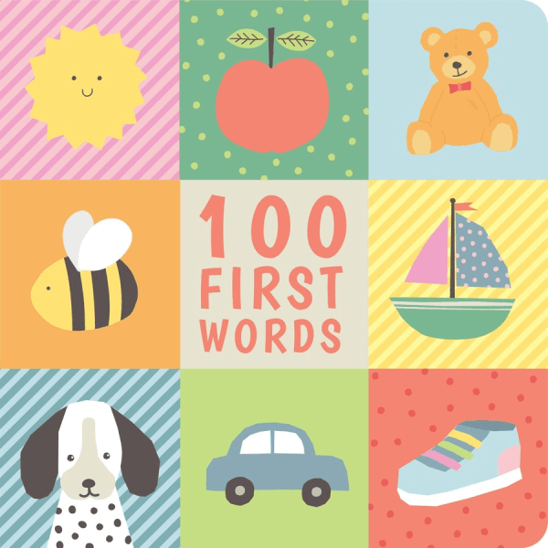 100 first words board book baby