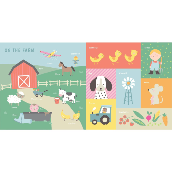 100 first words board book baby