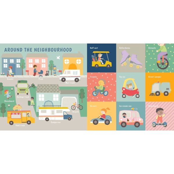 100 things that go board book baby