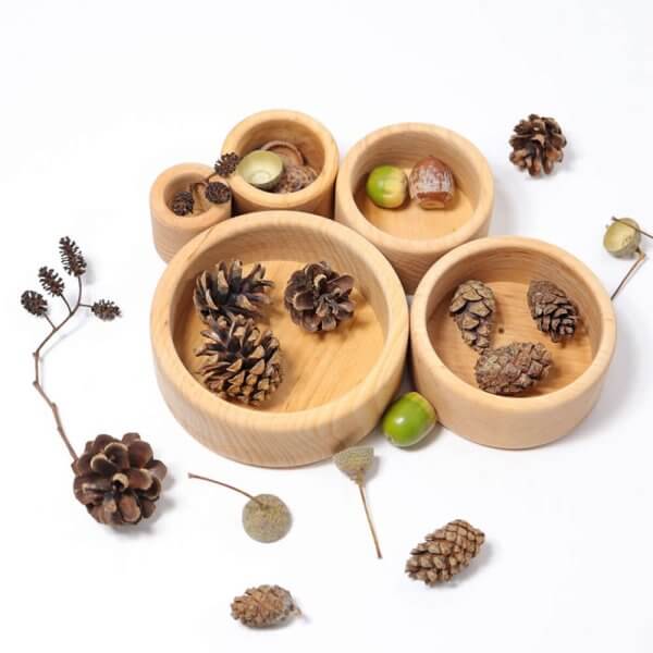 Natural bowls grimms wooden toys | Bambino Eco Toys Natural bowls grimms wooden toys
