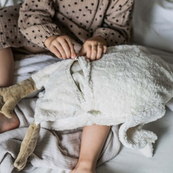 Senger Cuddly Animal white goose with heat pack | Bambino Eco Toys Senger Cuddly Animal white goose with heat pack