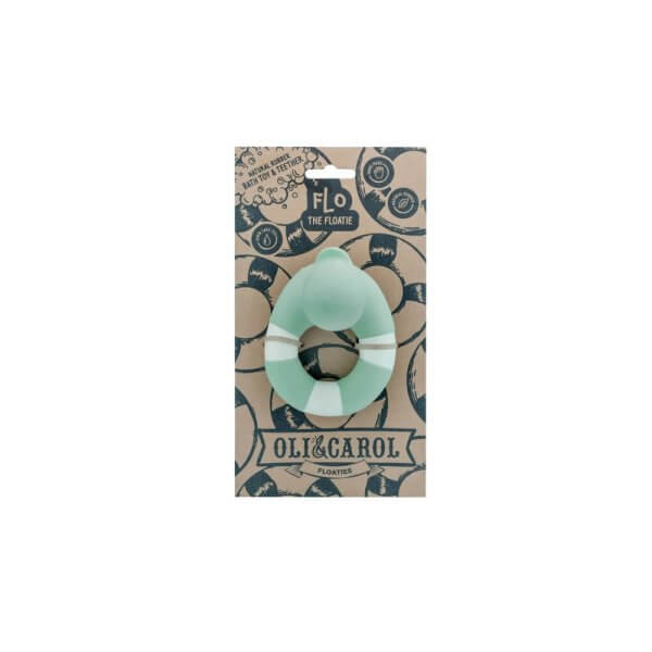 Oli and carol rubber duck mint bath toy teether natural toys | Bambino Eco Toys Oli and carol rubber duck mint bath toy teether natural toys