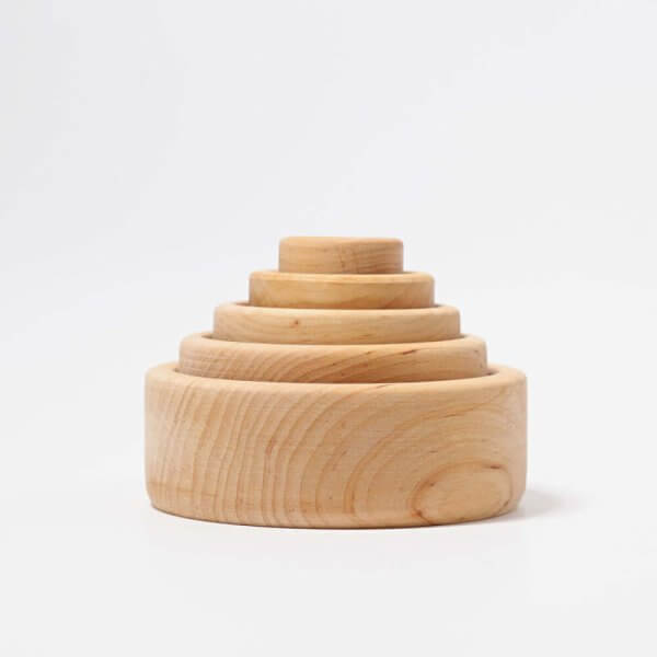 Natural bowls grimms wooden toys | Bambino Eco Toys Natural bowls grimms wooden toys