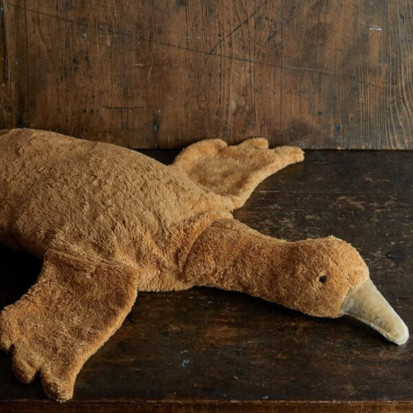 Senger Cuddly Animal large RUST goose with heat and cool pack