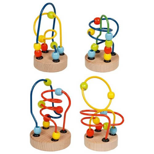Mini wooden bead mazes goki
