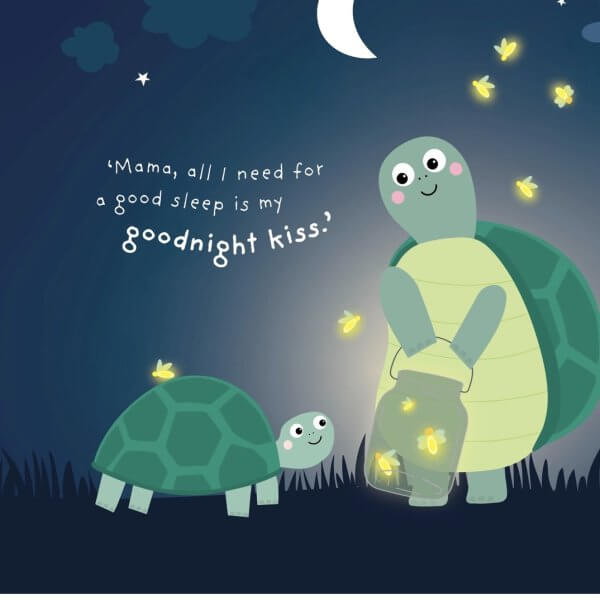The goodnight kiss padded board book | Bambino Eco Toys The goodnight kiss padded board book