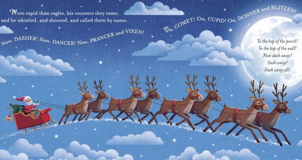 It was the night before christmas padded board book | Bambino Eco Toys It was the night before christmas padded board book