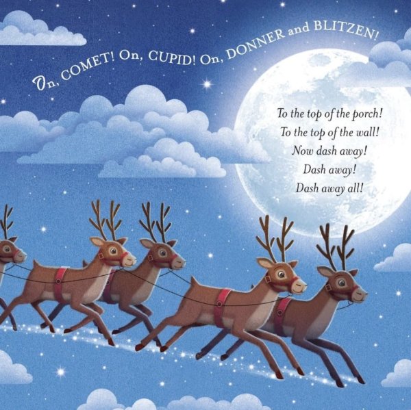 It was the night before christmas padded board book | Bambino Eco Toys It was the night before christmas padded board book