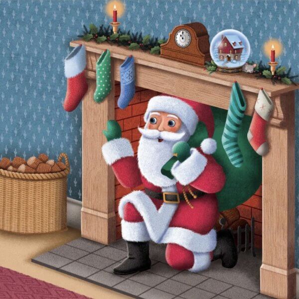 It was the night before christmas padded board book | Bambino Eco Toys It was the night before christmas padded board book