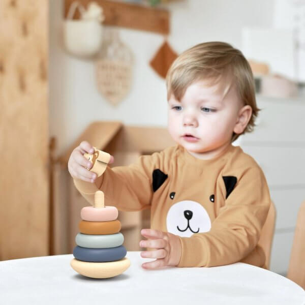 Speedy monkey roly poly stacker stacking toy