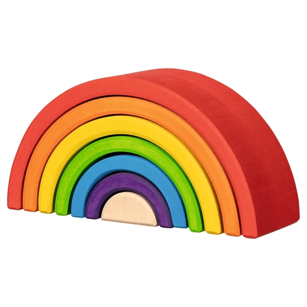 Goki stacking medium wooden rainbow