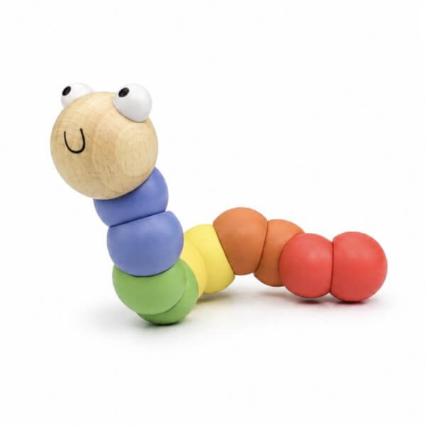 New rainbow wooden wonder worm