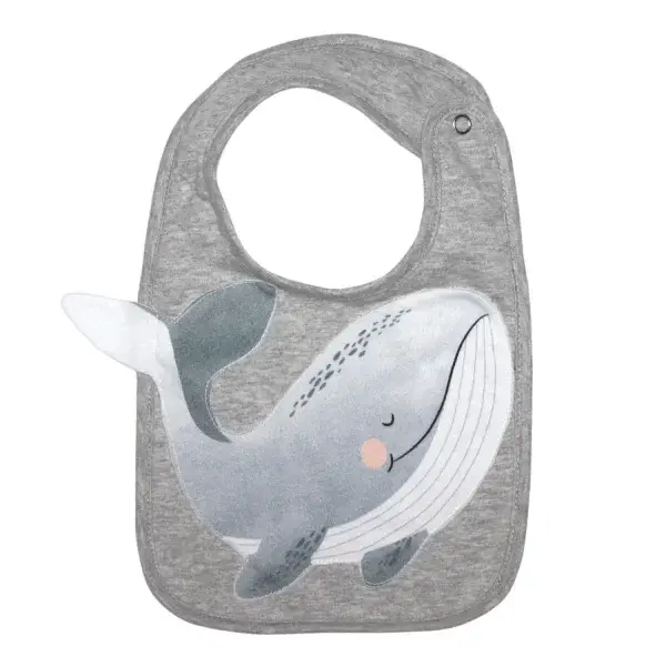 Mister fly cotton bib whale bib | Bambino Eco Toys Mister fly cotton bib whale bib
