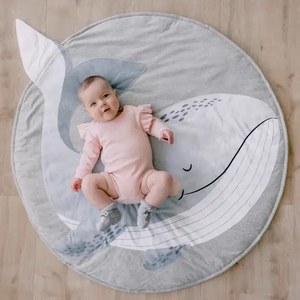 Mister fly cotton bib whale bib and whale playmat | Bambino Eco Toys Mister fly cotton bib whale bib and whale playmat